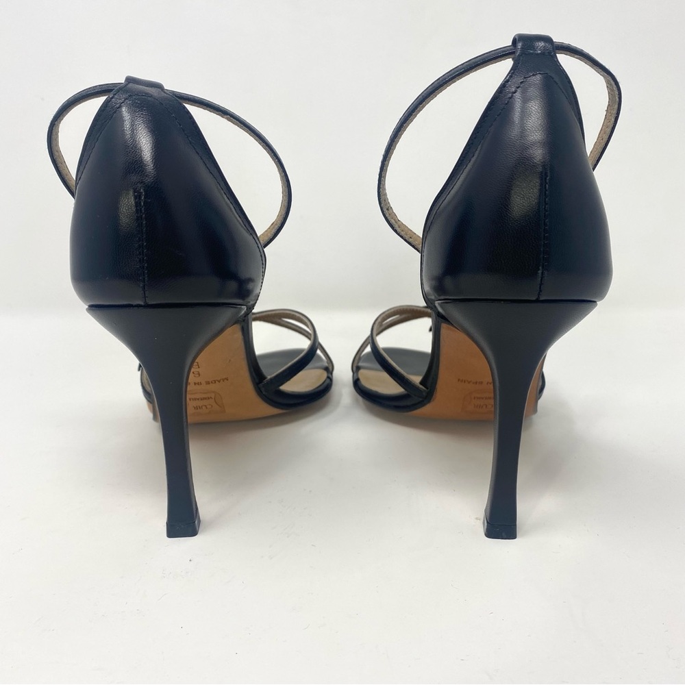 Charles David Floral Applique Ankle Strap Heel Sandal - Picture 7 of 12
